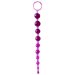 Анальная цепочка Anal stimulator, цвет: фиолетовый - 26 см