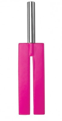 Шлепалка Leather Slit Paddle, цвет: розовый - 35 см