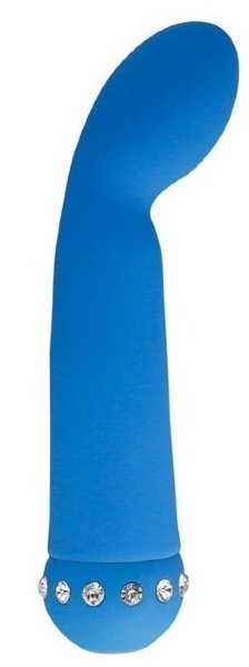 Вибратор SPARKLE SUCCUBI BLISS G VIBE - 14,2 см, цвет: голубой