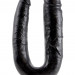 Двусторонний фаллоимитатор Pipedream Large Double Trouble, цвет: черный - 44,4 см