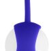 Стеклянные вагинальные шарики Ben Wa Medium в синей оболочке, цвет: белый
