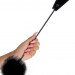 Стек Pipedream Feather Crop с пуховкой на конце, цвет: черный - 53,3 см