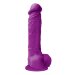Фаллоимитатор Colours Pleasures на присоске, цвет: фиолетовый - 25 см