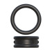 Набор из двух эрекционных колец Pipedream Max-Width Silicone Rings, цвет: черный