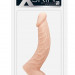 Фаллоимитатор XSKIN 7.5 PVC DONG с ярко выраженным венозным узором, цвет: телесный - 19 см