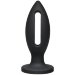 Анальная пробка Doc Johnson KINK Wet Works Lube Luge Premium Silicone Plug 6", цвет: черный - 15,2 см
