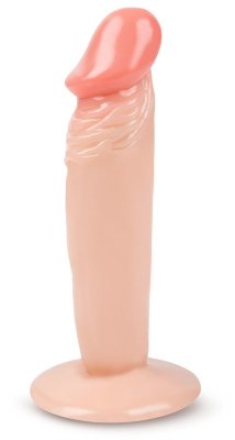 Фаллоимитатор без мошонки на присоске - 17 см, цвет: телесный