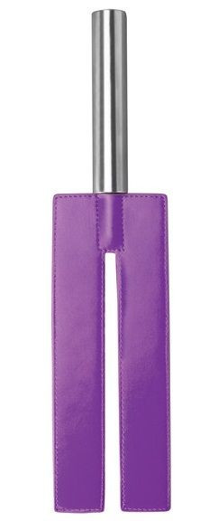 Шлепалка Leather Slit Paddle, цвет: фиолетовый - 35 см