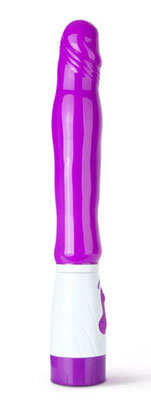 Вибромассажер с подогревом Polaris - 26,9 см, цвет: фиолетовый