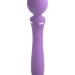 Двусторонний вибростимулятор Duo Wand Massage-Her - 19,6 см, цвет: фиолетовый