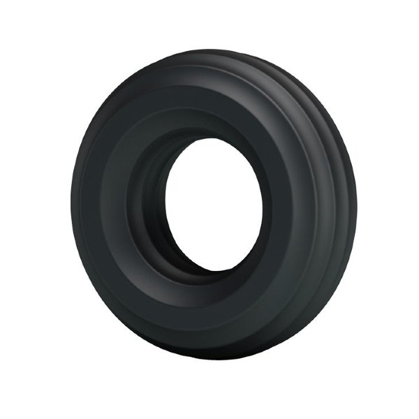 Широкое эрекционное кольцо, цвет: черный