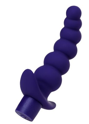 Силиконовый анальный вибратор Dandy - 13,5 см, цвет: фиолетовый