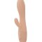 Вибратор Kiara с клиторальным отростком, цвет: телесный - 18,3 см