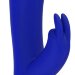 Вибратор Opulent с функцией нагрева и клиторальной стимуляцией - 20 см, цвет: синий