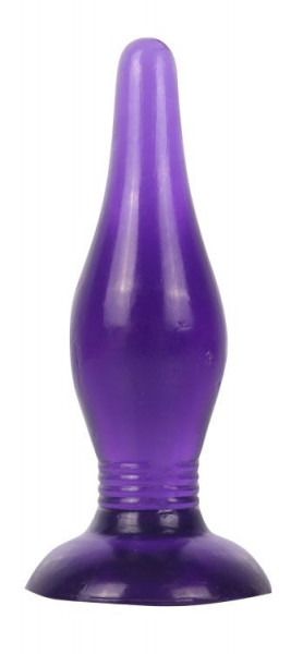 Анальная втулка, цвет: фиолетовый - 15 см