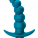 Анальная елочка с вибрацией Ecstasy, цвет: бирюзовый - 14 см