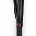 Многохвостая гладкая плеть с ручкой - 40 см, цвет: черный