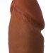 Вибратор-ротатор Realstick Elite Mulatto на присоске - 21 см, цвет: коричневый