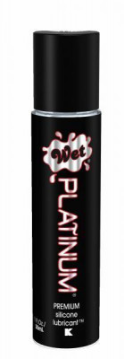 Гель-лубрикант Wet Platinum на силиконовой основе - 30 мл.