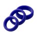 Набор из 3 эрекционных колец A-Toys, цвет: фиолетовый