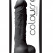 Фаллоимитатор Pleasures 5 Dildo, цвет: черный - 17,8 см