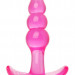 Анальная пробка Bubbles Bumpy Starter, цвет: розовый - 11 см