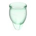 Набор менструальных чаш Feel confident Menstrual Cup, цвет: зеленый