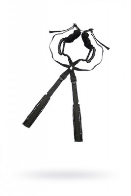Бондажный комплект Romfun Sex Harness Bondage на сбруе, цвет: черный