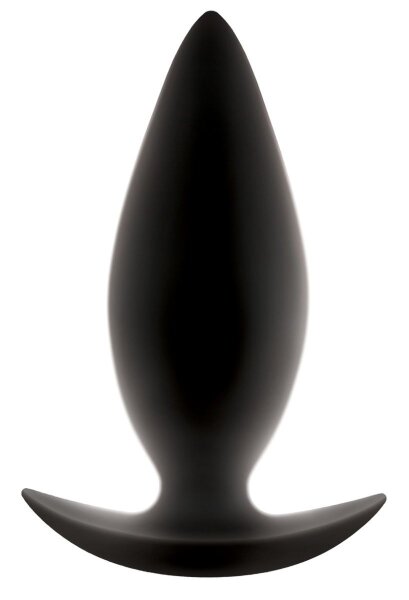 Анальная пробка для ношения Renegade Spades Medium, цвет: черный - 10,1 см