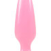 Анальная пробка Firefly Pleasure Plug, светящаяся в темноте, цвет: розовый - 10,1 см