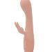 Вибратор Naya с клиторальным отростком, цвет: персиковый - 18,3 см