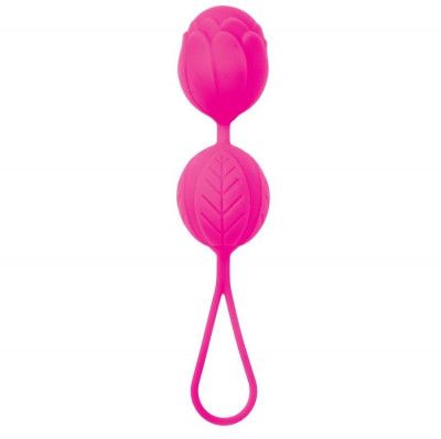 Вагинальные шарики с петелькой для извлечения, цвет: розовый