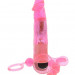 Набор гелевых стимуляторов Slitter Play Kit: вибратор, анальные шарики, кольцо, цвет: розовый