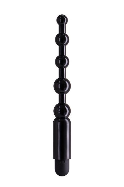 Виброцепочка ANAL PLAY - 12,5 см, цвет: черный
