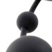 Анальная цепочка A-toys с шариками, цвет: черный - 35,9 см