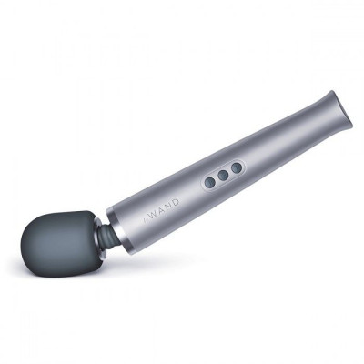 Массажер-жезл Le Wand Rechargeable Vibrating Massager, цвет: серебристый