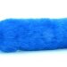 Лаковый стек с синей меховой ручкой - 64 см