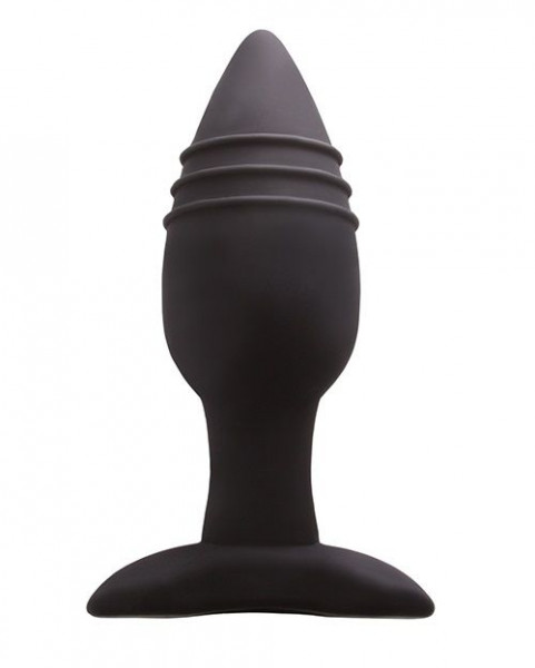 Средняя анальная пробка Renegade Plug 4, цвет: черный - 12 см