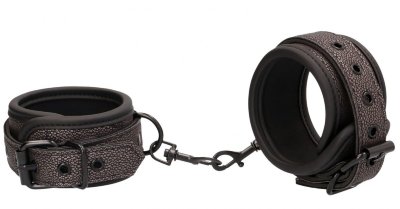 Наручники Elegant Hand Cuffs на карабинах, цвет: серый