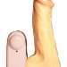 Вибромассажер-реалистик №26 с присоской - 19,5 см, цвет: телесный