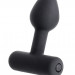 Анальная мини-вибровтулка Erotist Shaft, цвет: черный - 7 см