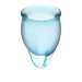 Набор менструальных чаш Feel confident Menstrual Cup, цвет: голубой
