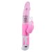 Вибромассажер-ротатор Baile Fascination со стимулятором клитора, цвет: розовый - 28 см