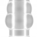 Анальная пробка SONO №49 Small Hollow Tunnel Butt Plug 3 Inch с тоннелем, цвет: прозрачный - 7,7 см