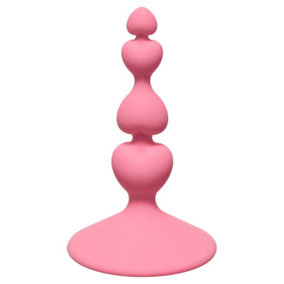 Анальная пробка Sweetheart Plug Pink, цвет: розовый - 10 см