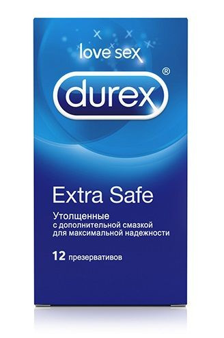 Утолщенные презервативы Durex Extra Safe - 12 шт.