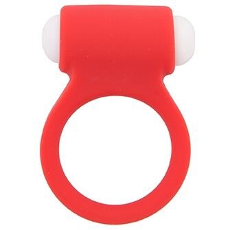 Эрекционное виброкольцо LIT-UP SILICONE STIMU RING 3 RED, цвет: красный