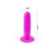 Анальный вибратор Twist на присоске, цвет: лиловый - 12 см