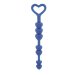 Анальные бусы Lia Love Beads, цвет: синий - 17,8 см