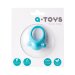 Эрекционное силиконовое кольцо TOYFA A-Toys, цвет: голубой